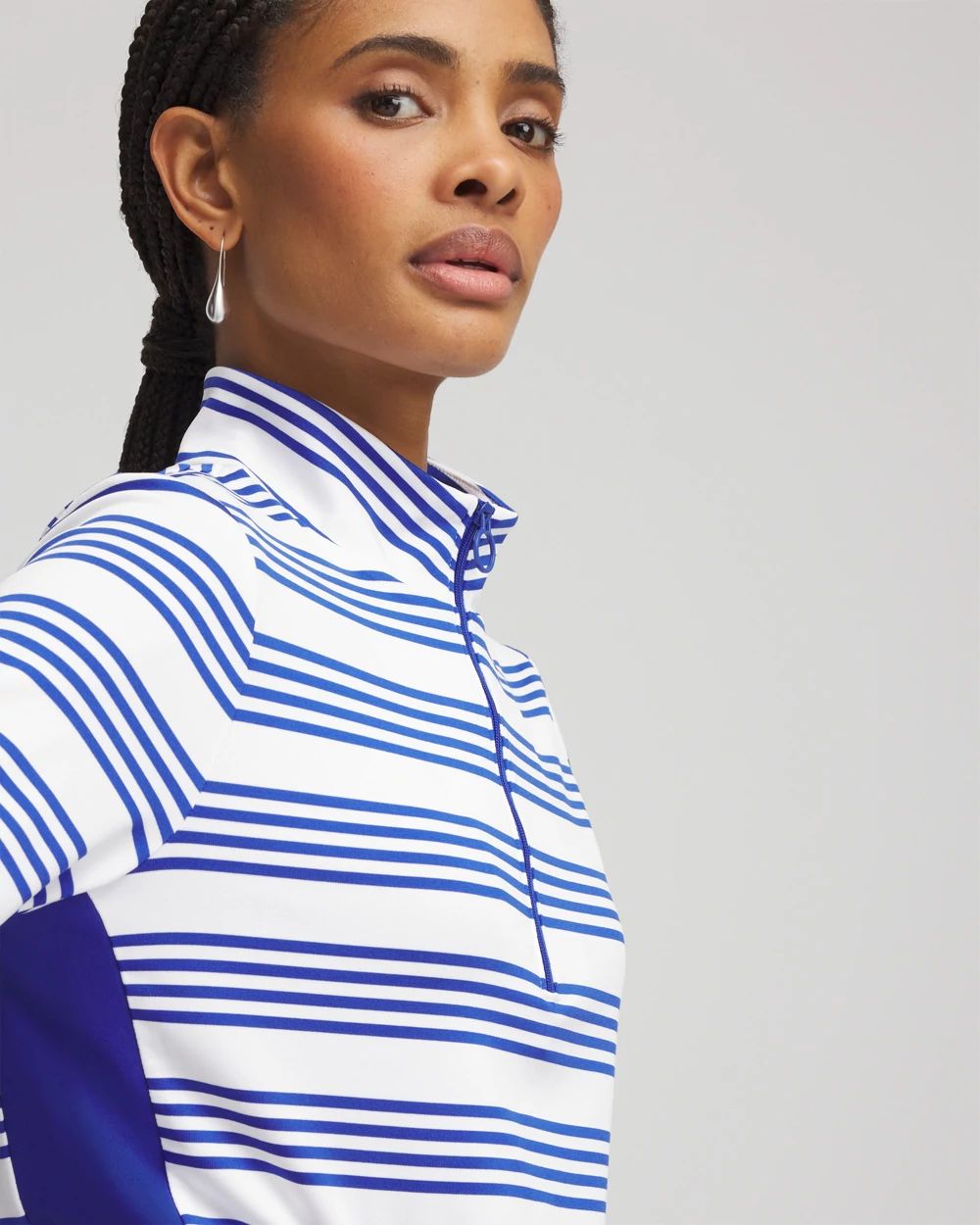 Zenergy® UPF Stripe Long Sleeve Top