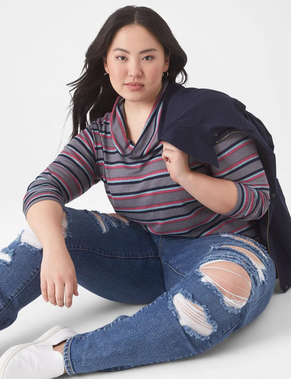 Classic Cowl-Neck Tee