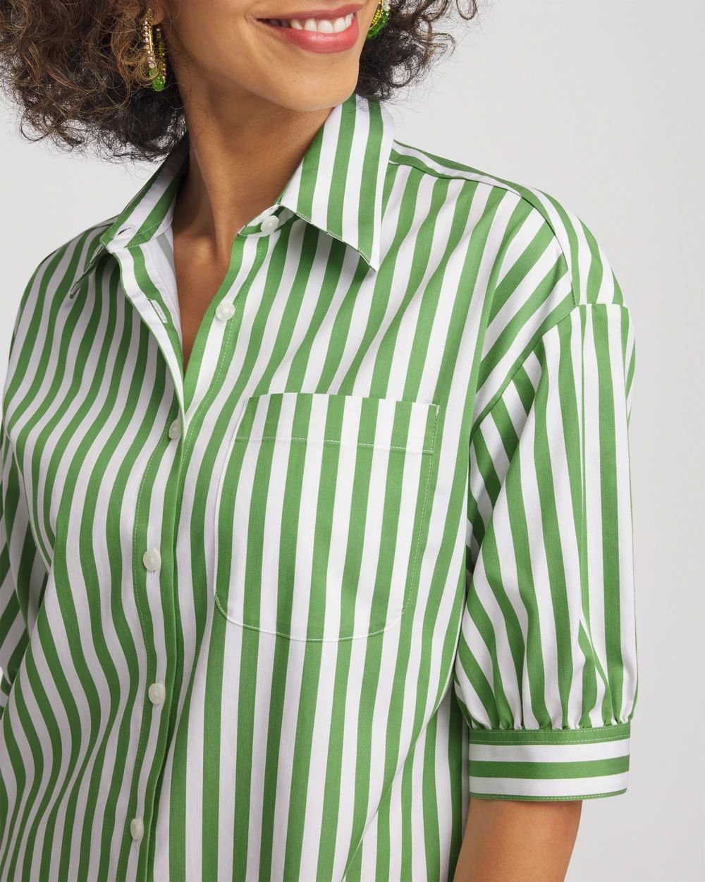 No IronTM Short Striped Shirt