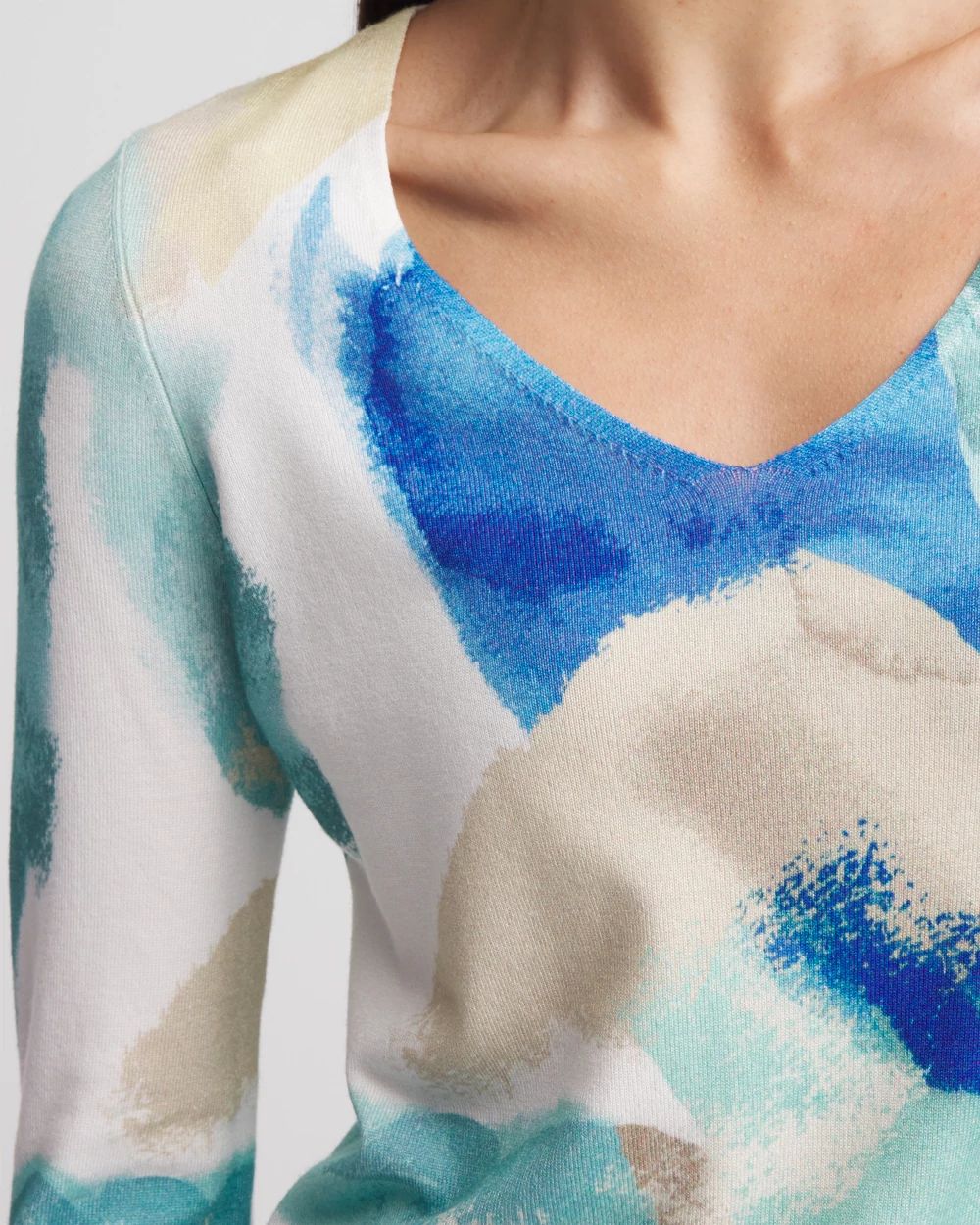 V-Neck Pullover Sweater