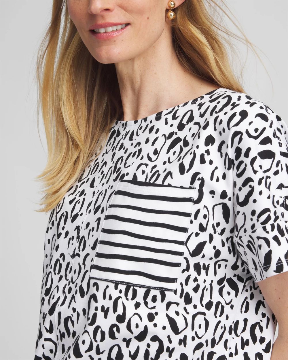 Zenergy® UPF Animal Print Pocket Tee
