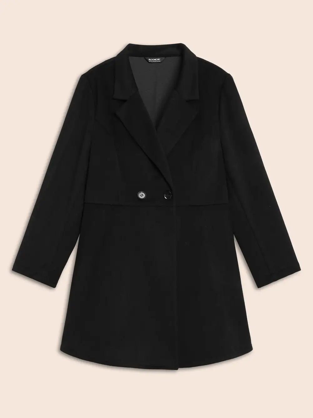 Suit Collar Button Up Slightly Stretchy Jacket