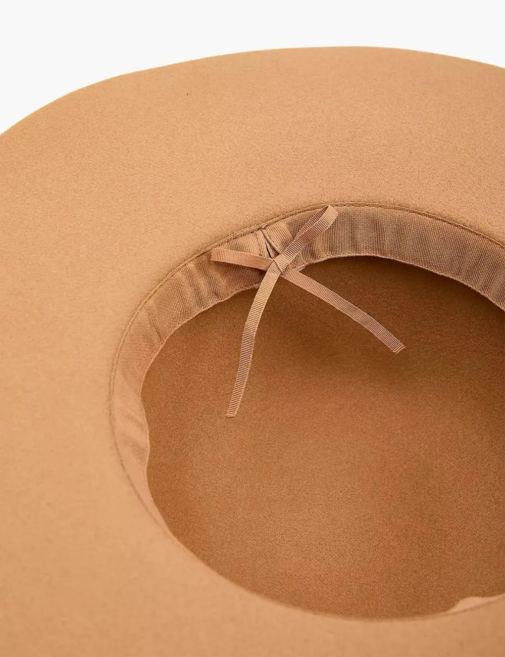 Felt Chain-Detail Fedora With Adjustable Interior Tie