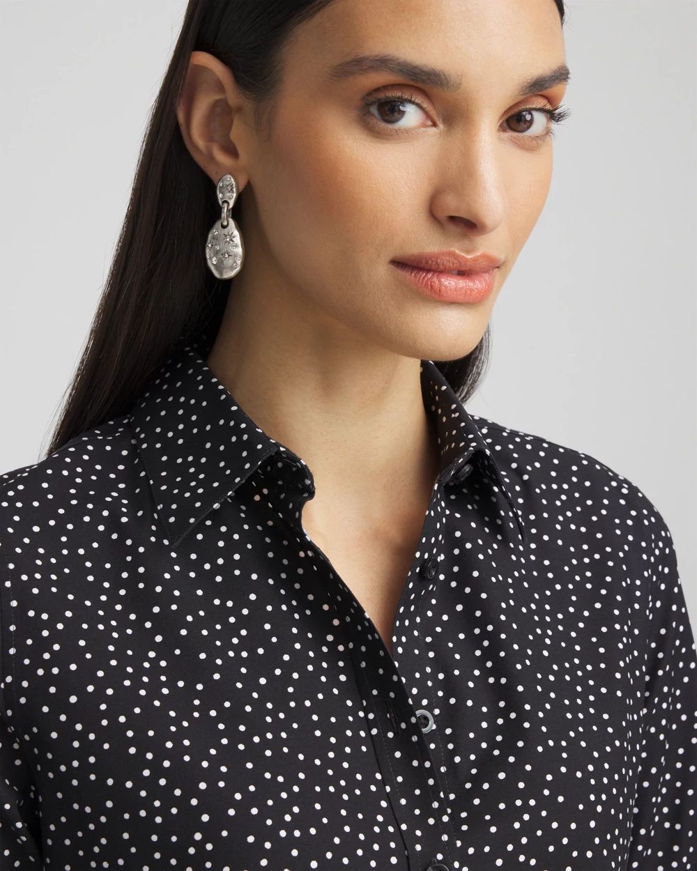 No IronTM Polka Dot Shirt