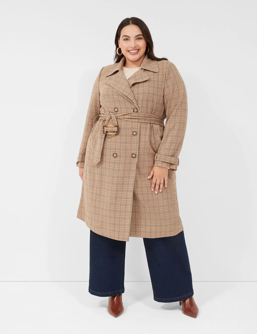 Print Trench Coat