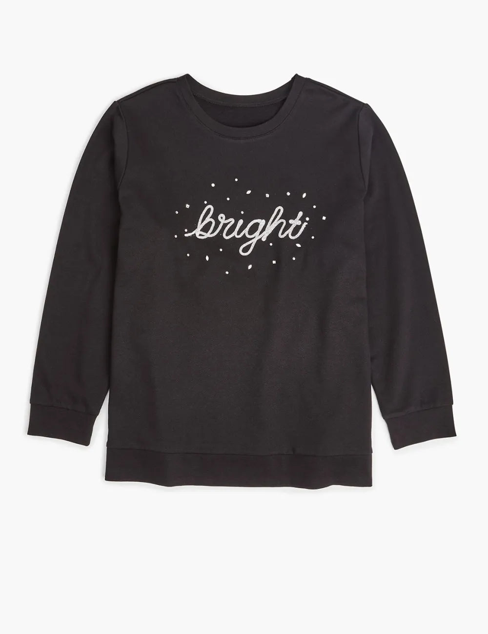 Bright Embroidered Graphic Sweatshirt
