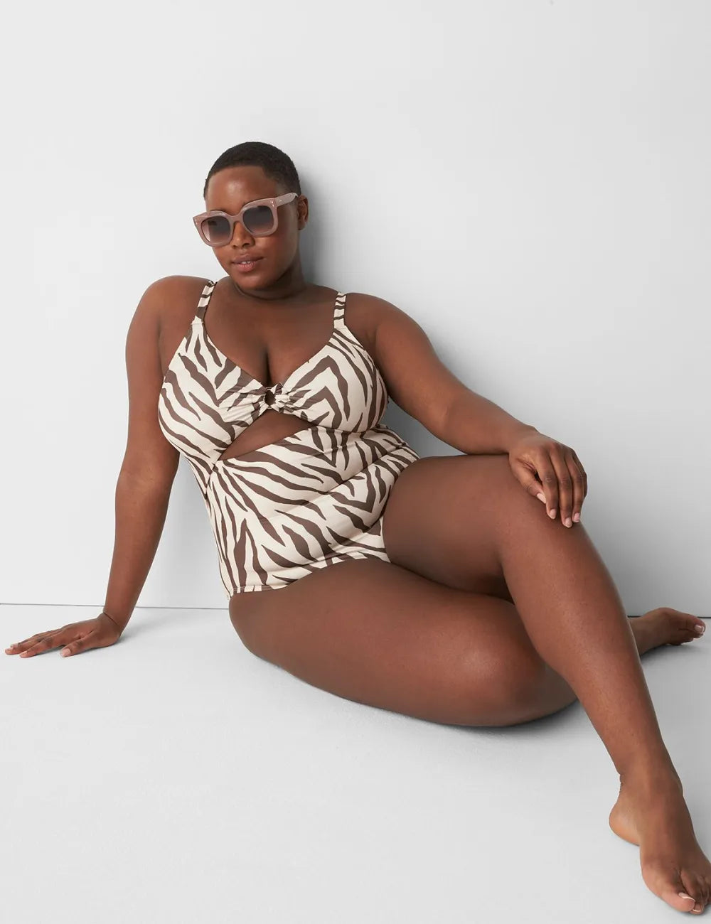No-Wire Cut-Out Swim One-Piece