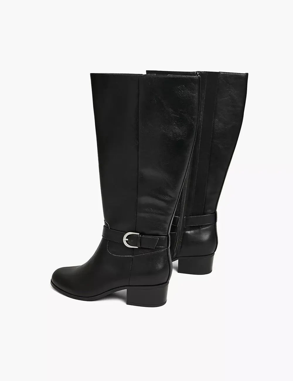 Wide Calf Dream Cloud Buckle Riding Boot
