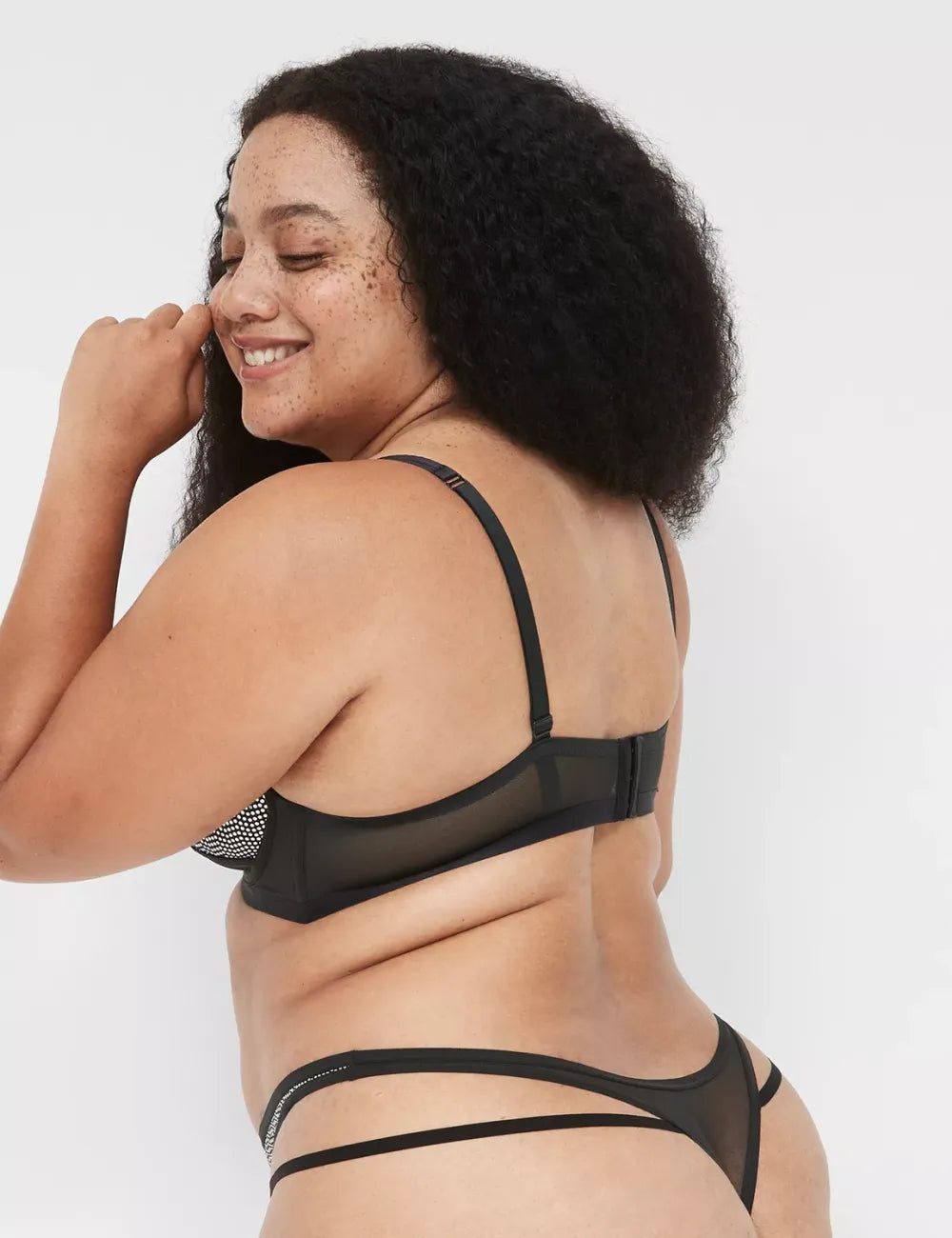 Metallic Dipped Strappy Thong