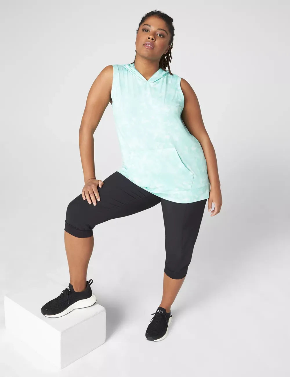 LIVI Soft Hooded Sweatshirt Tank - Tie-Dye
