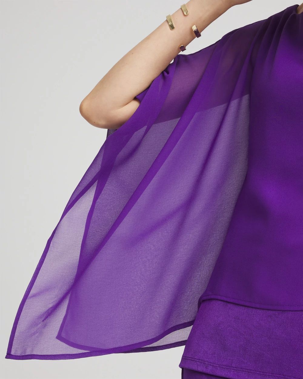 TravelersTM Chiffon Layered Top