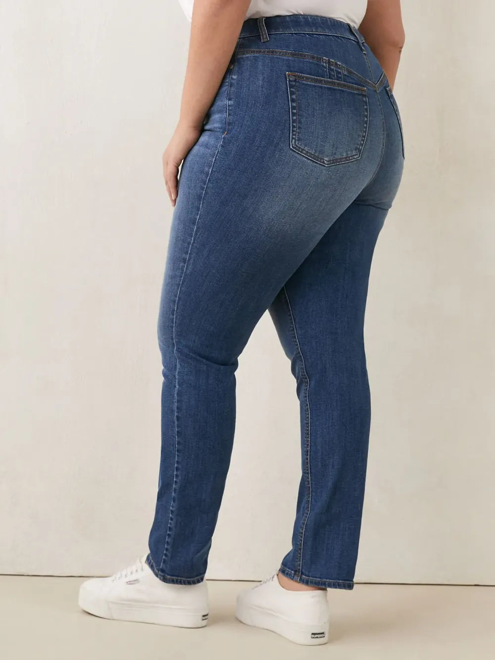 Responsible, Petite, Curvy Fit, Straight-Leg Jeans