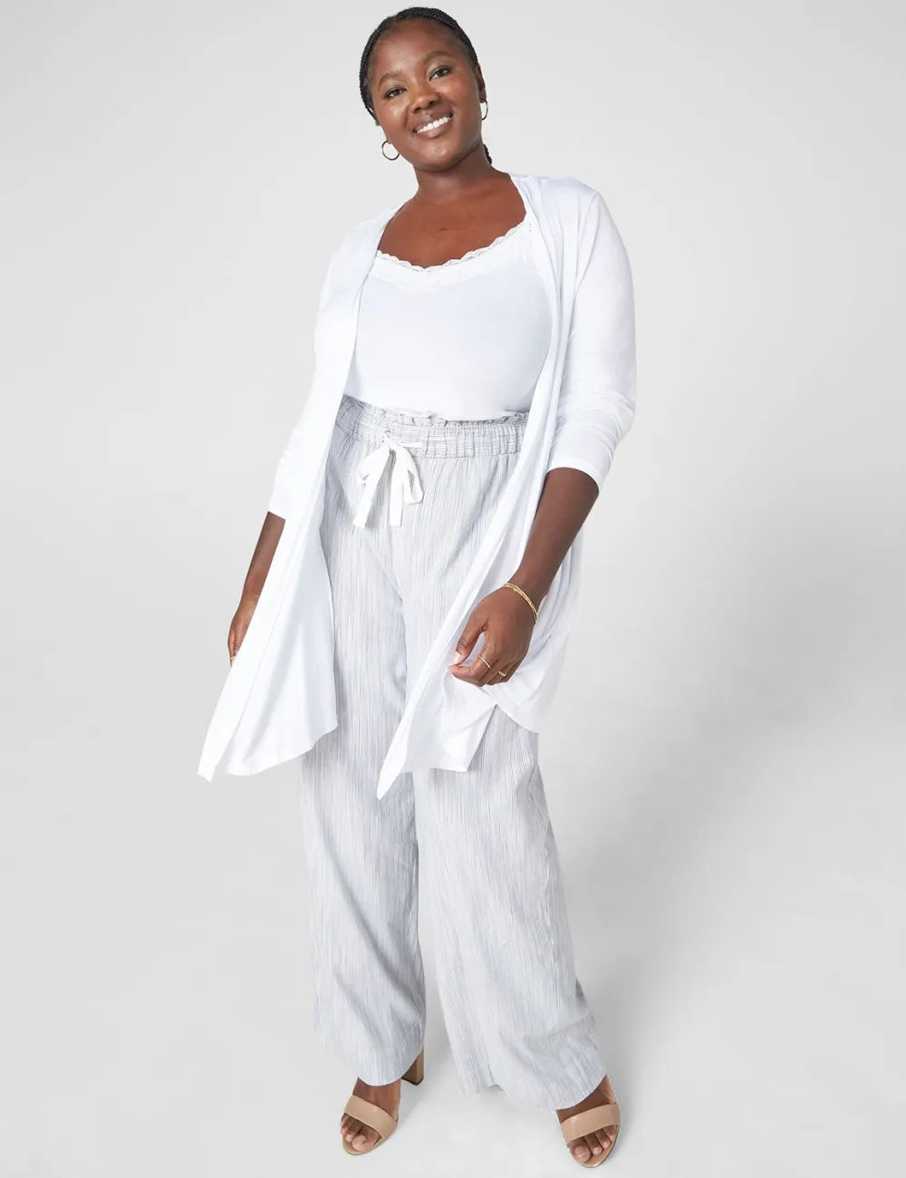 Classic Open-Front Fit & Flare Overpiece