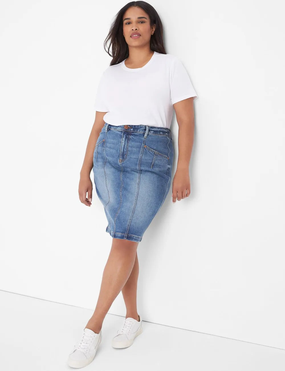 Crew-Neck Ribbed Layering Tee