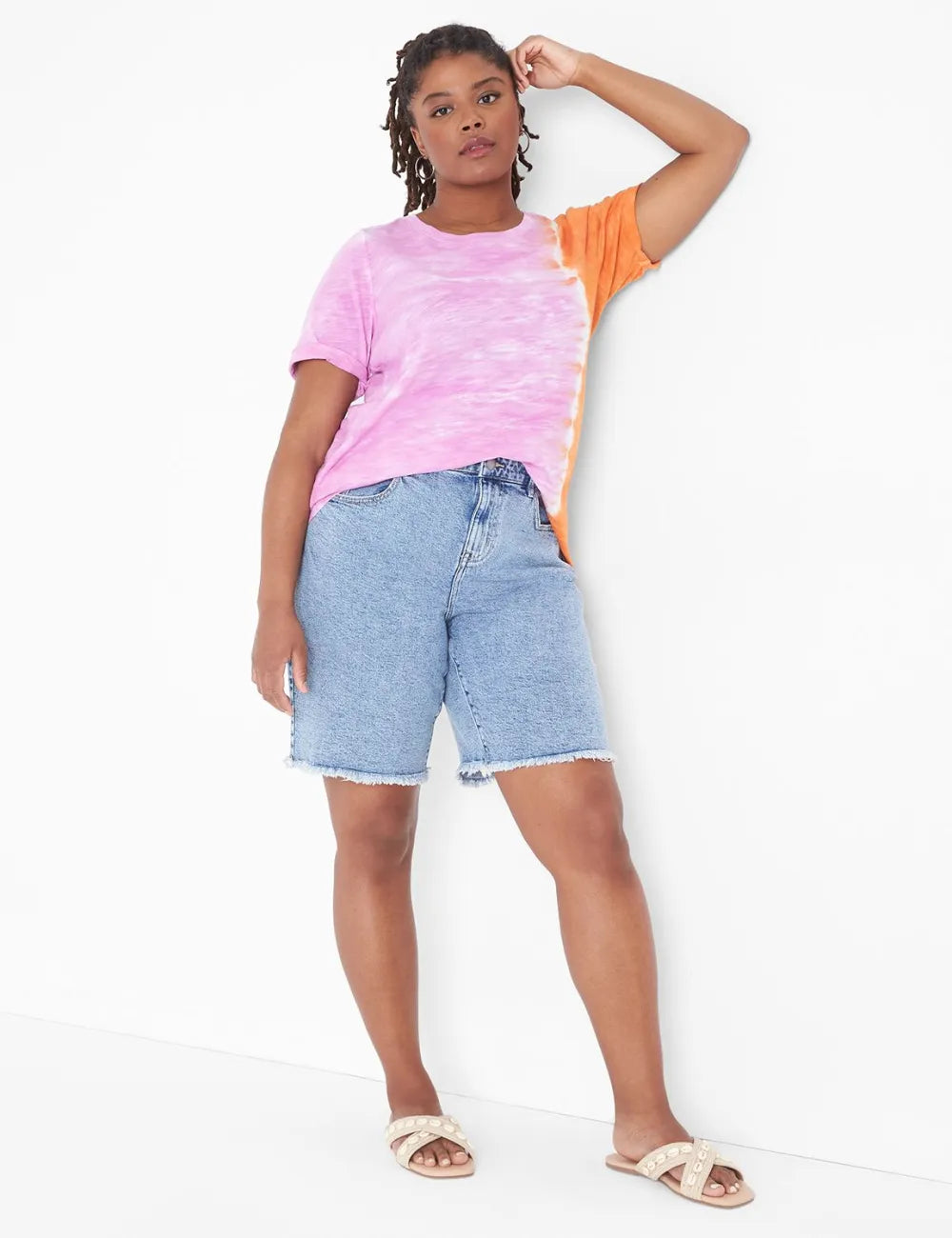 Signature Fit Boyfriend Bermuda Jean Short - Raw Hem