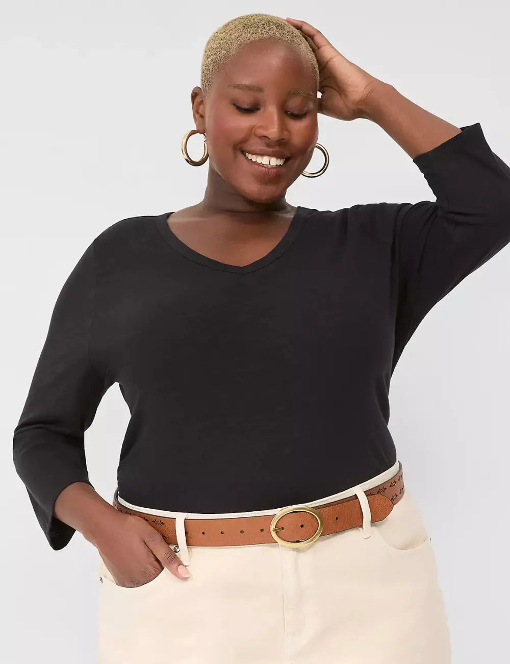 Reversible Perforated Faux-Leather Versatile Belt