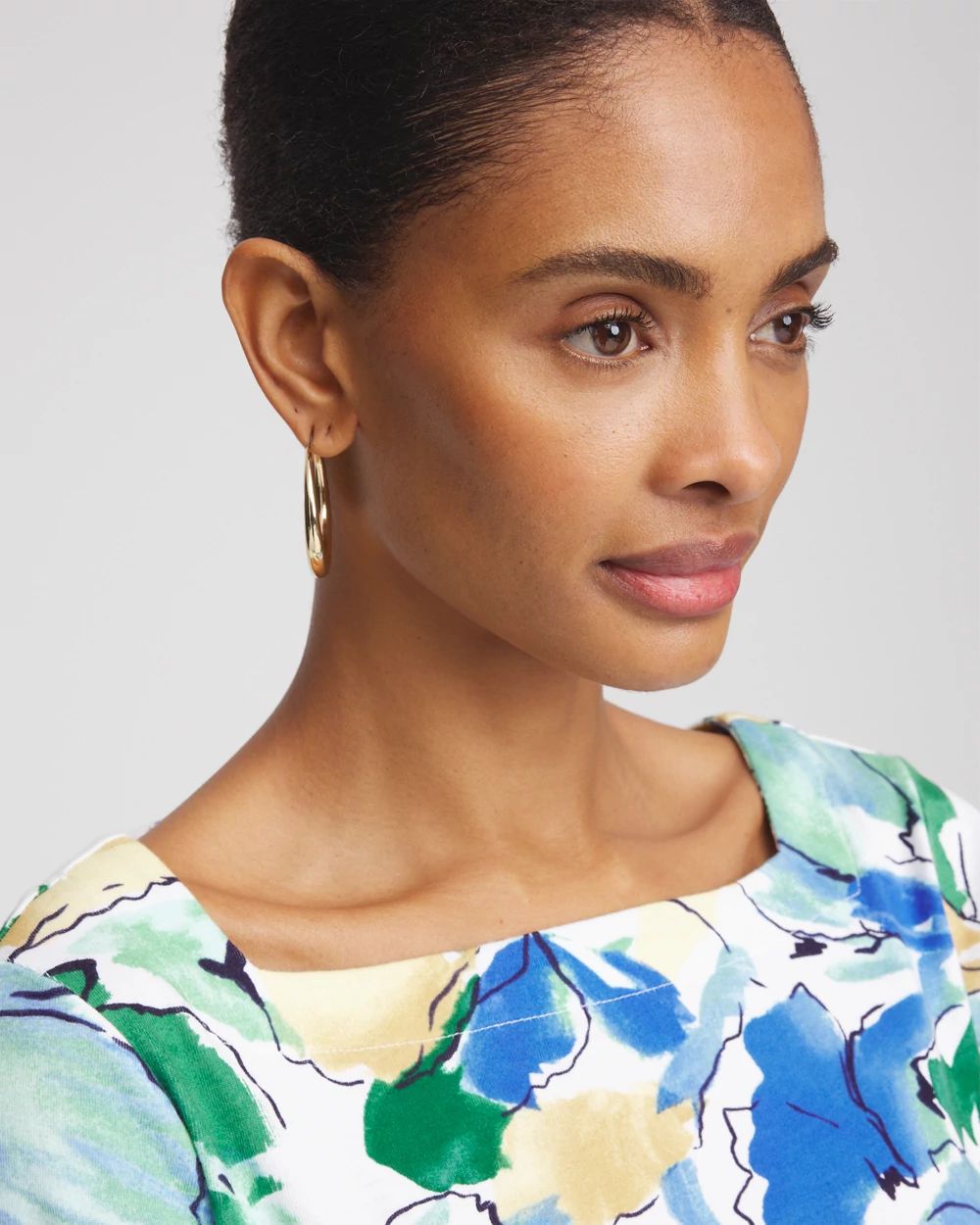 Pima Cotton Square-Neck Tunic