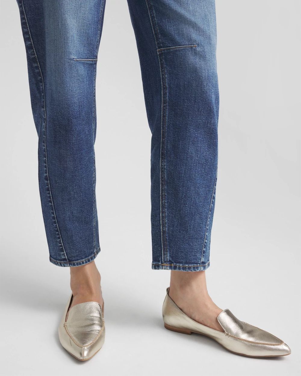 Tapered Cropped Jeans
