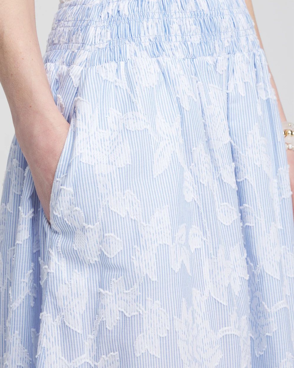 Floral Jacquard Maxi Skirt
