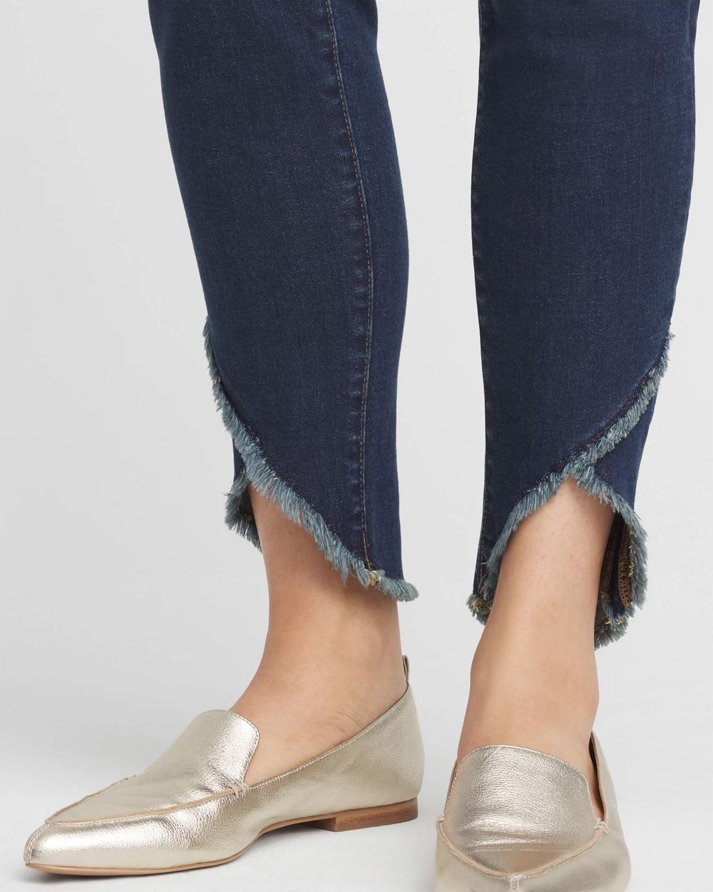 Tulip Hem Pull-On Ankle Jeggings