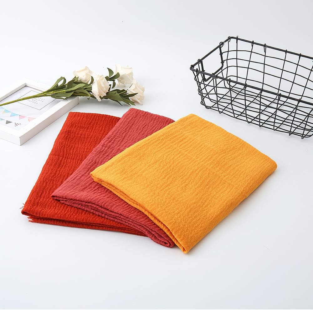 Soft Cotton Hemp Scarf Wrap Long Hijab Scarves for Women