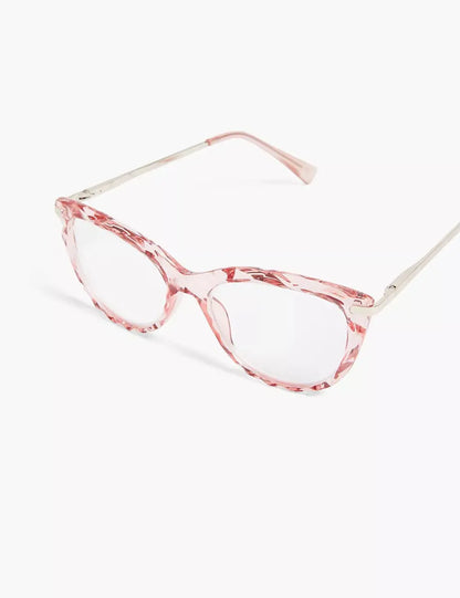 Textured Cateye Reader Glasses