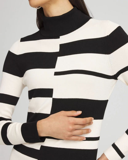 ECOVEROTM Striped Turtleneck Sweater