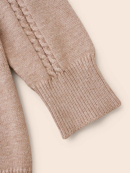 Supersoft Essentials V Neck Cable Knit Pullover