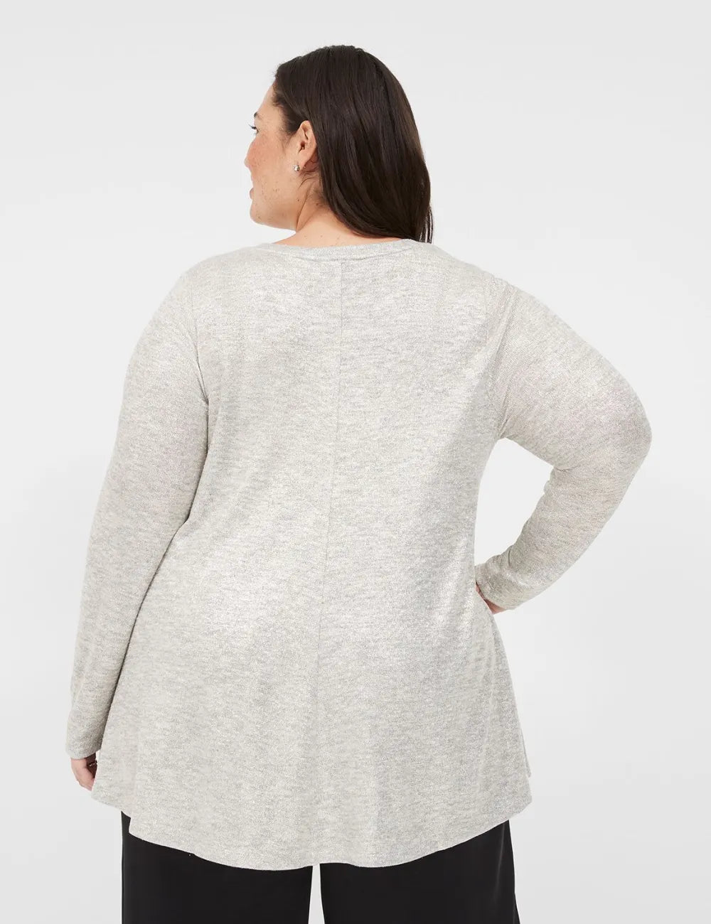 Swing Long-Sleeve Foil-Detail Tee