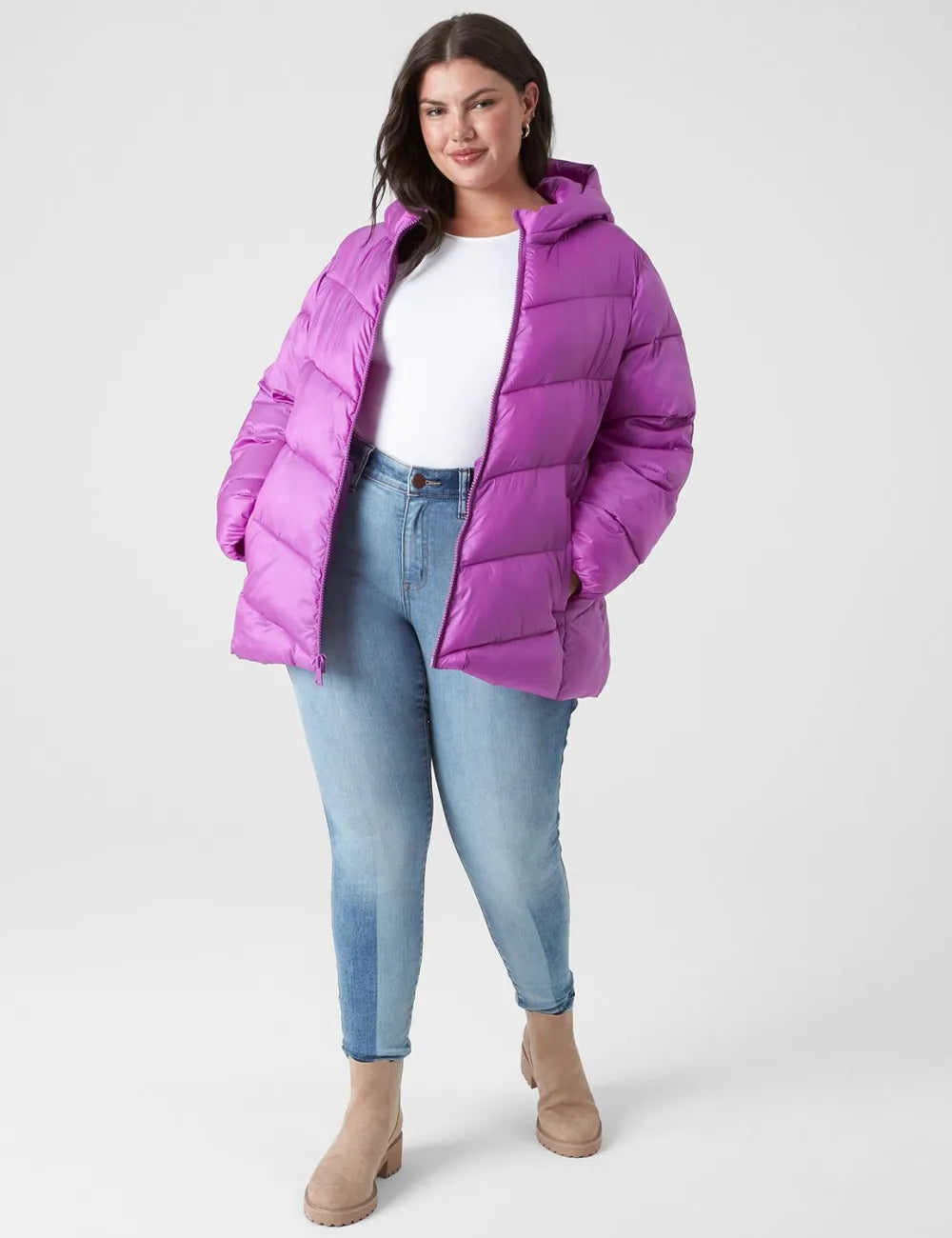 Puffer Coat With Hood