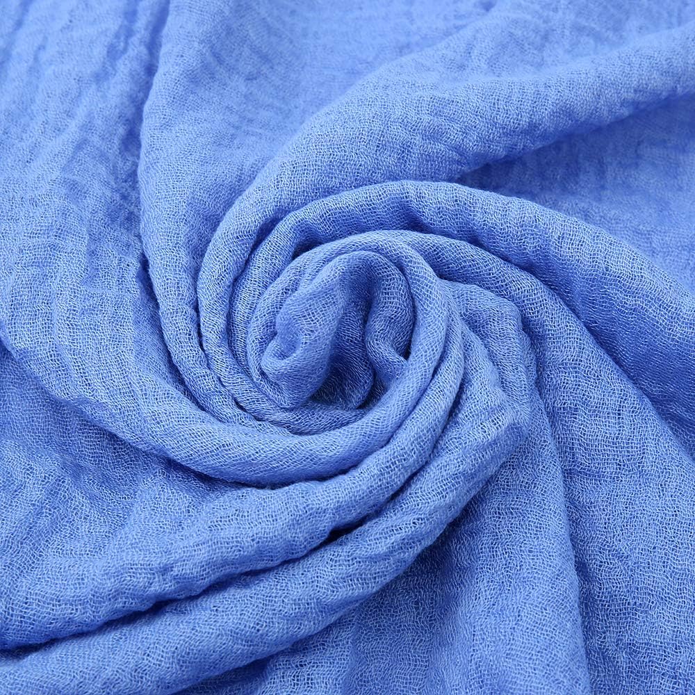 Soft Cotton Hemp Scarf Wrap Long Hijab Scarves for Women
