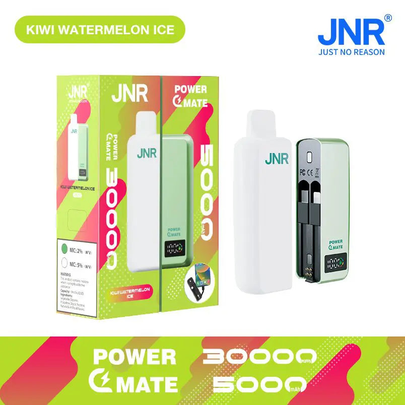 JNR Power Mate 30000 Puffs Smart Screen 5000mAh Power Bank Disposable Vape