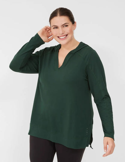 LIVI V-Neck Recycled LIVI Soft High-Low Hoodie