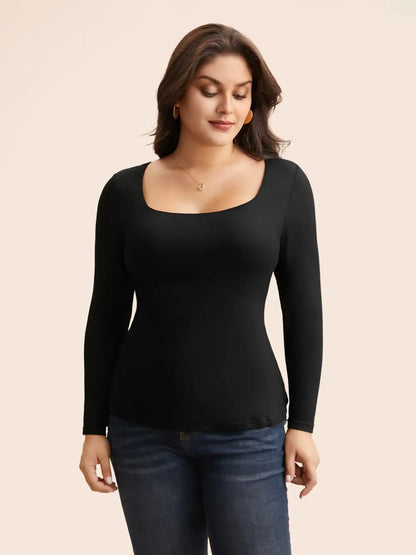 Supersoft Essentials Solid U Neck T-Shirt