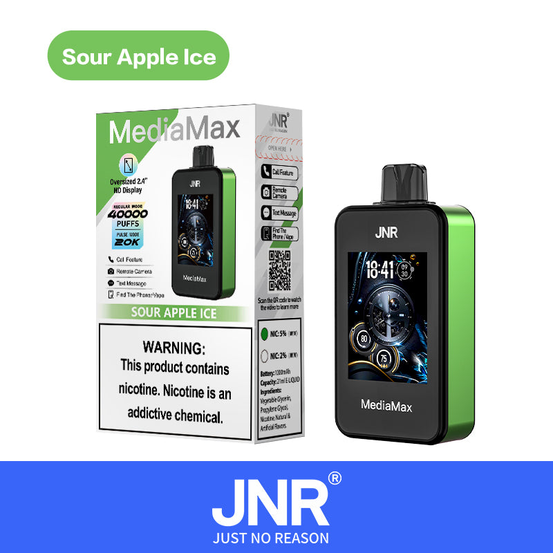 JNR Media Max 40000 40K Puffs Original Intelligent Disposable Vape