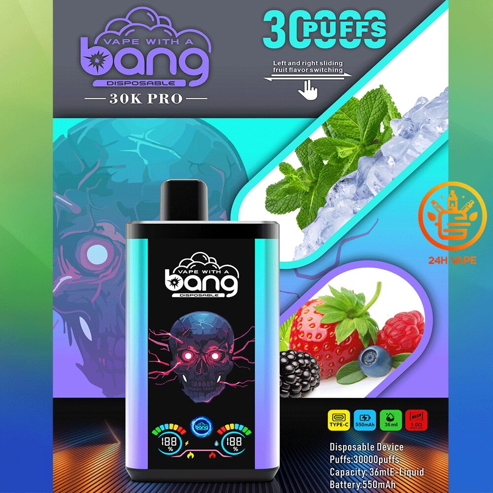 Bang 30K PRO 30000 Puffs Newest Dual Flavor LED Disposable Vape