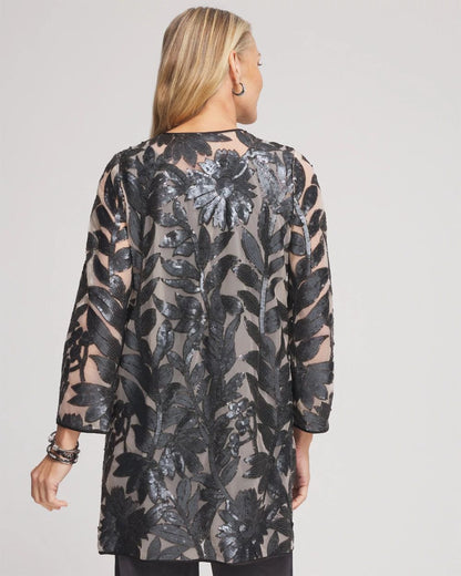 TravelersTM Collection Lace Sequin Jacket