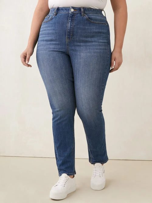 Responsible, Petite, Curvy Fit, Straight-Leg Jeans