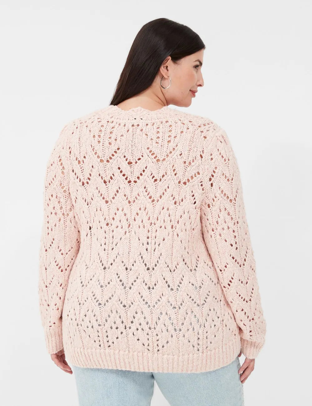 Ornate-Stitch Crew-Neck Sweater