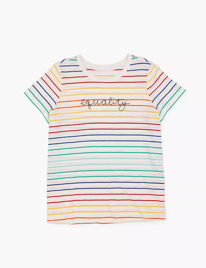 Modern Equality Embroidered Graphic Tee