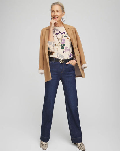 Touch of CoolTM Sprig Dot Long Sleeve Layering Tee
