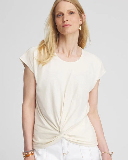 Inverted Knot Front Tee