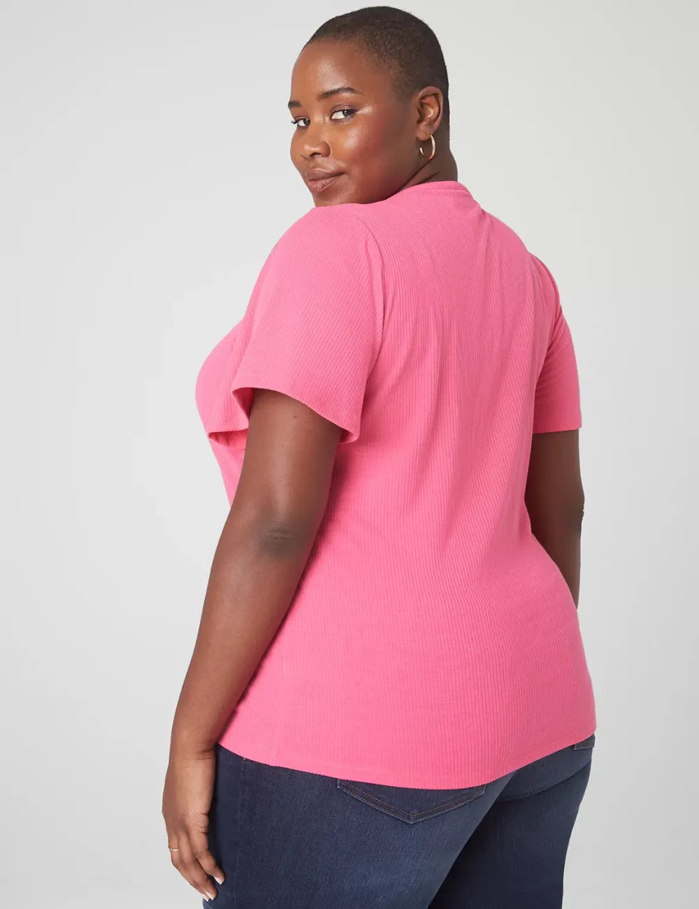Classic Flutter-Sleeve Adjustable Drawcord Tee