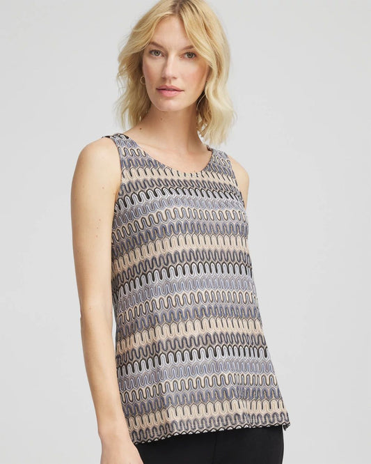 TravelersTM Knit Chevron Tank