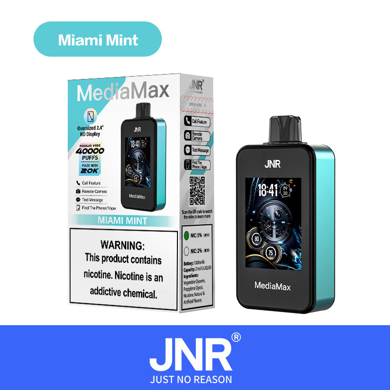 JNR Media Max 40000 40K Puffs Original Intelligent Disposable Vape