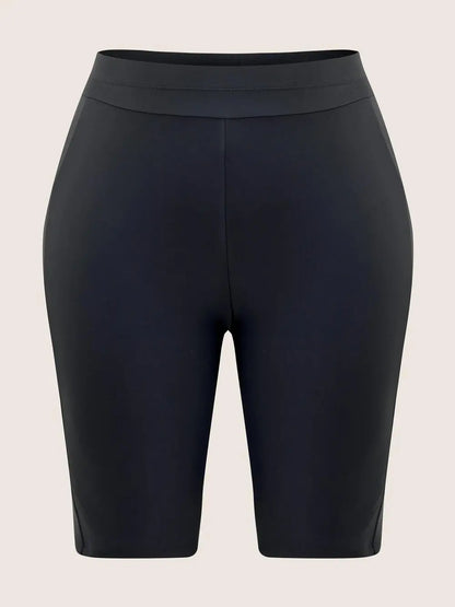 Plain Pocket Side Very Stretchy Skinny Swim Bottom