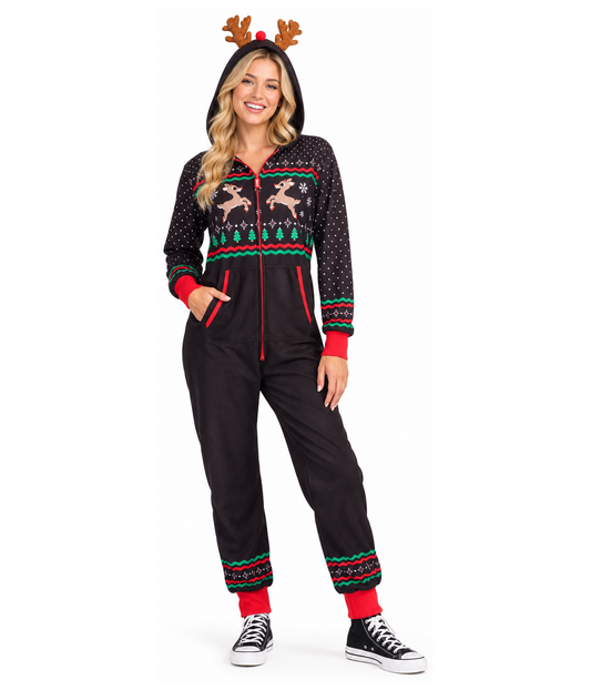 Women's Fair Isle Rudolph Jumpsuit