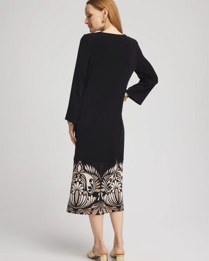 TravelersTM Kurta Border Print Midi Dress
