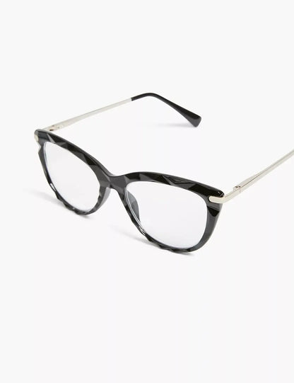 Textured Cateye Reader Glasses