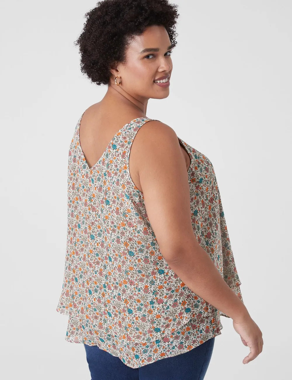 Swing Sleeveless Double-Layer Shell